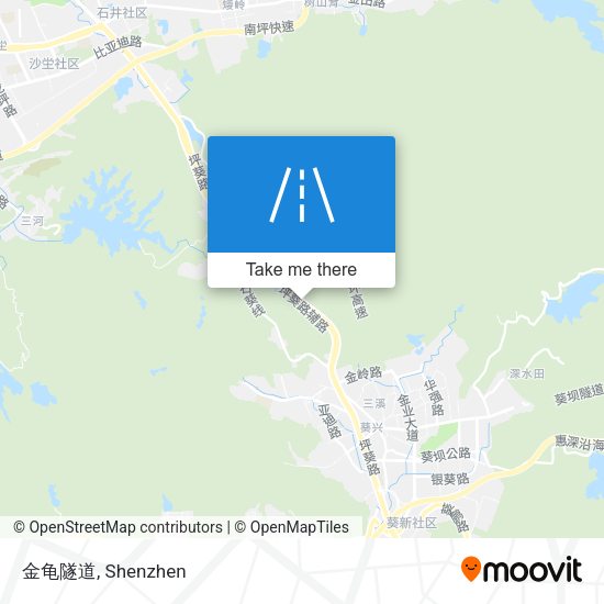 金龟隧道 map