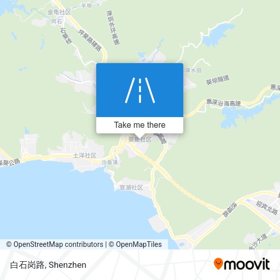白石岗路 map