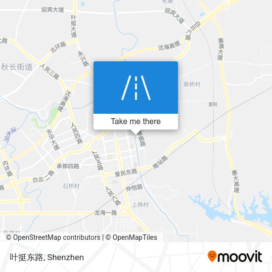 叶挺东路 map