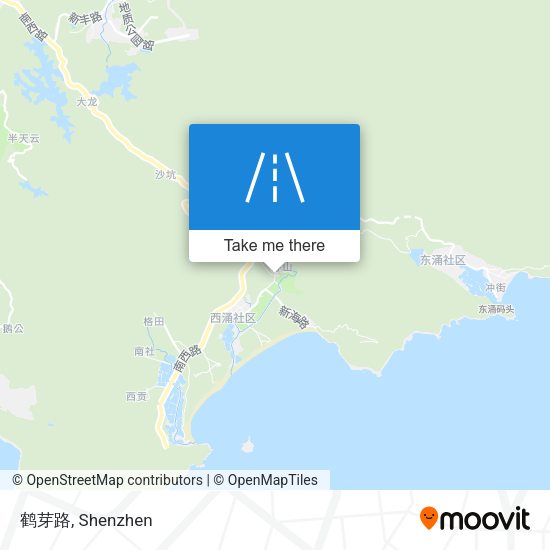 鹤芽路 map