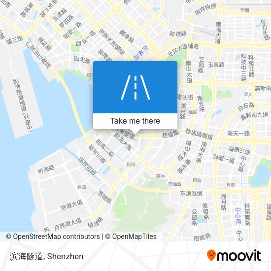 滨海隧道 map