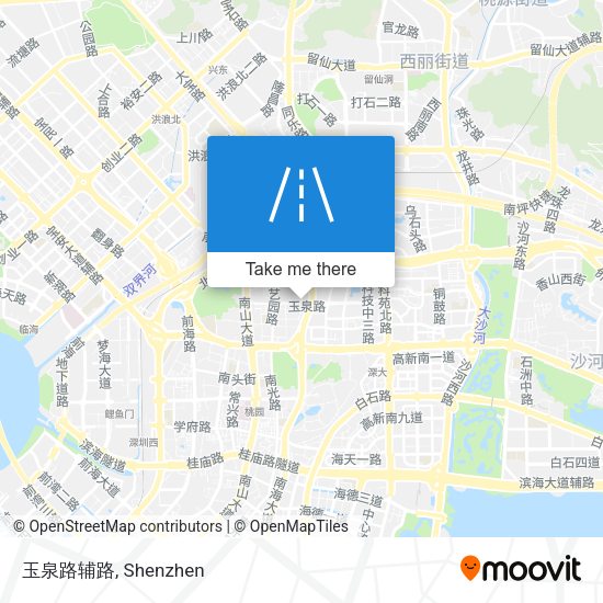 玉泉路辅路 map