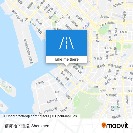 前海地下道路 map