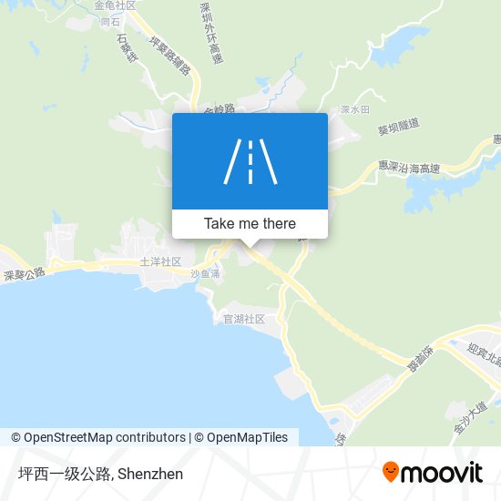 坪西一级公路 map