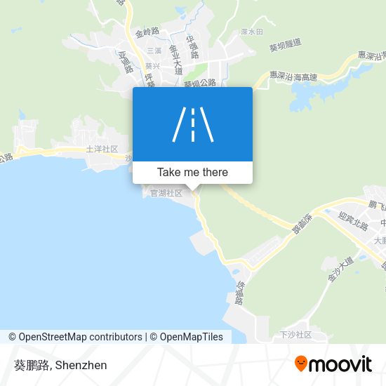 葵鹏路 map