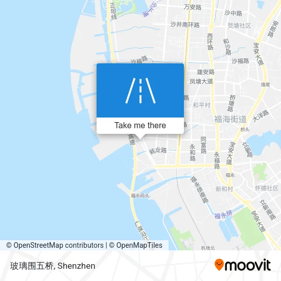 玻璃围五桥 map