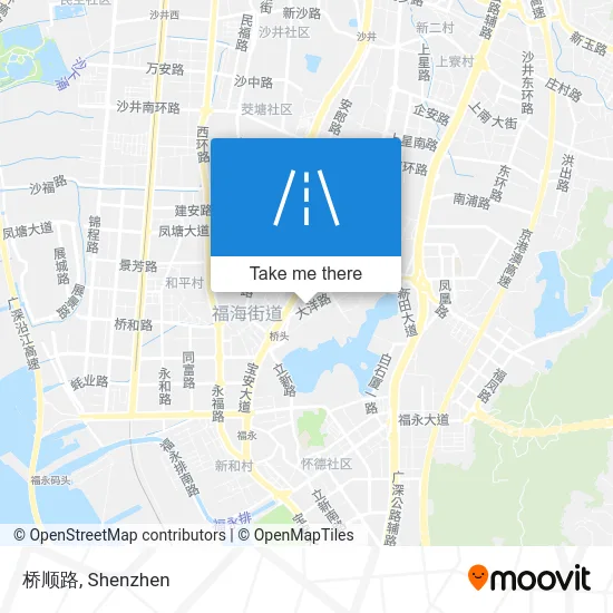 桥顺路 map