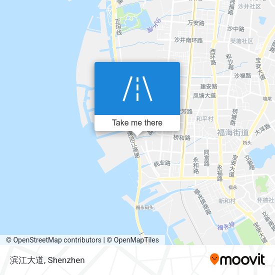 滨江大道 map
