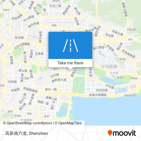 高新南六道 map
