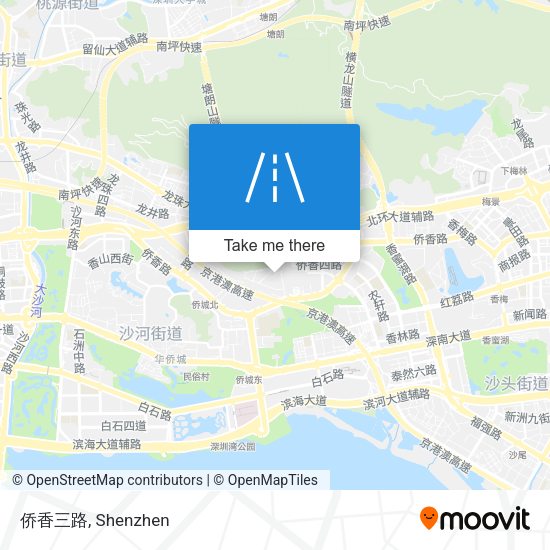 侨香三路 map