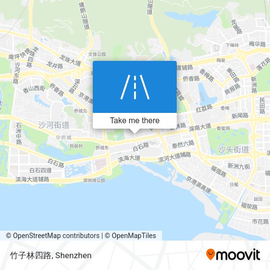 竹子林四路 map