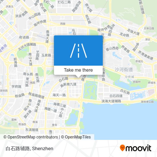 白石路辅路 map