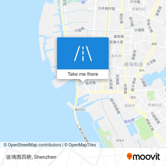玻璃围四桥 map