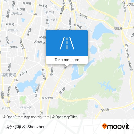 福永停车区 map
