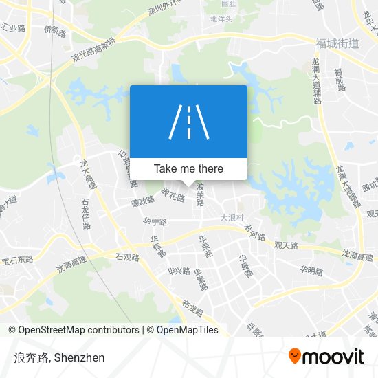 浪奔路 map