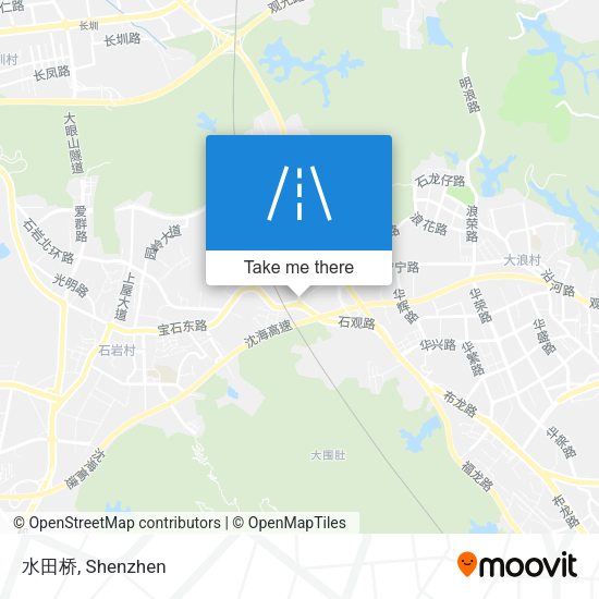 水田桥 map