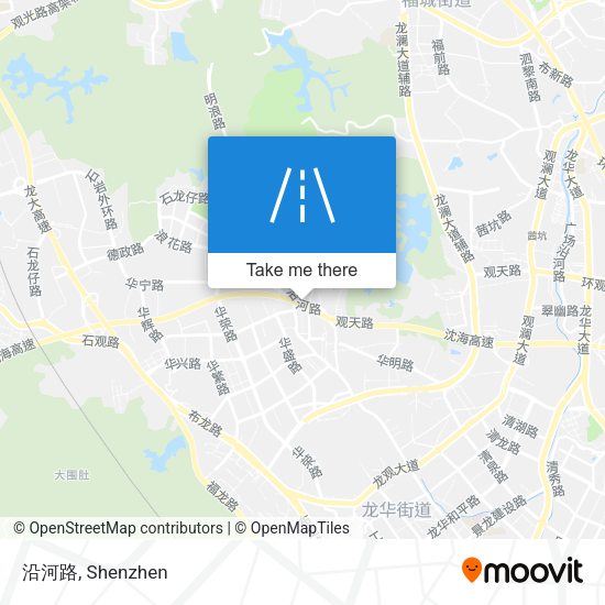 沿河路 map