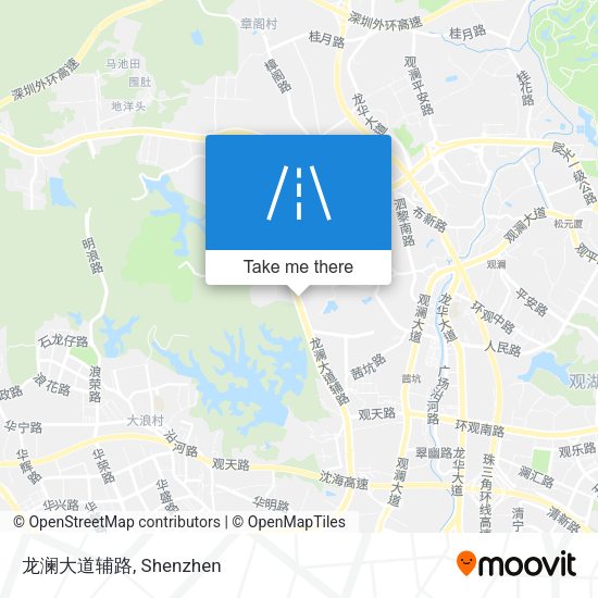 龙澜大道辅路 map