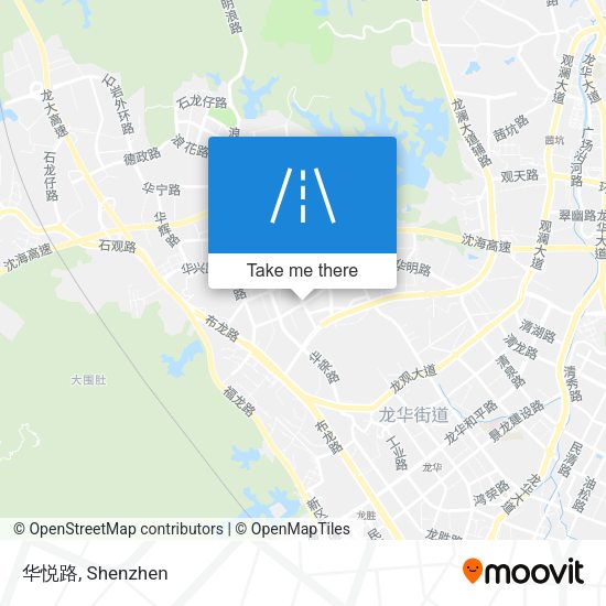 华悦路 map