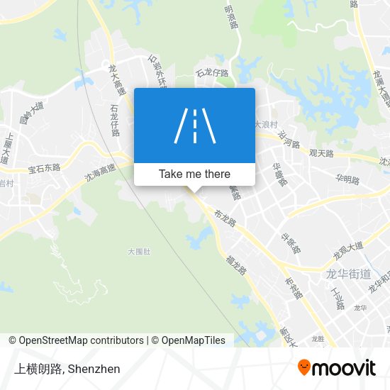 上横朗路 map