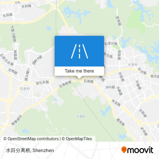 水田分离桥 map