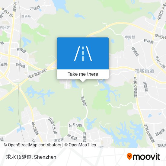 求水顶隧道 map