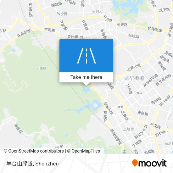 羊台山绿道 map