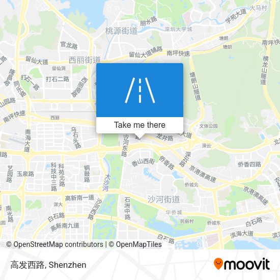 高发西路 map