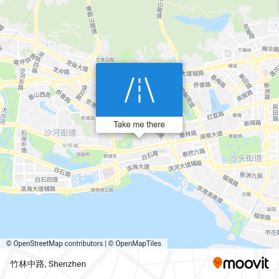 竹林中路 map