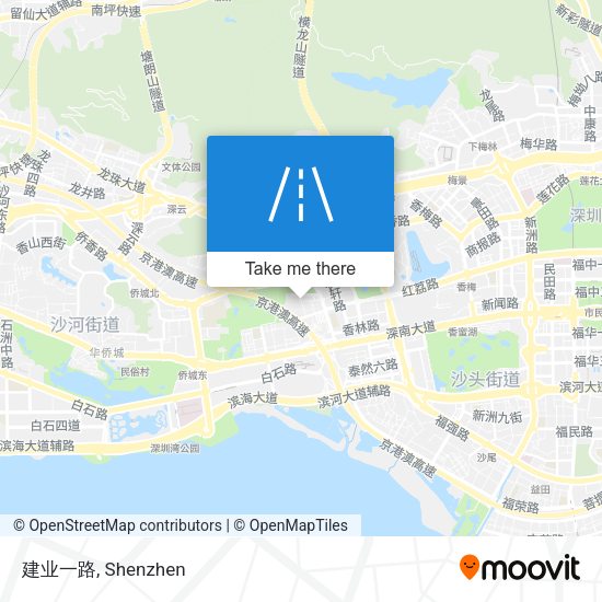 建业一路 map