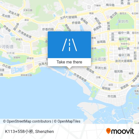K113+558小桥 map
