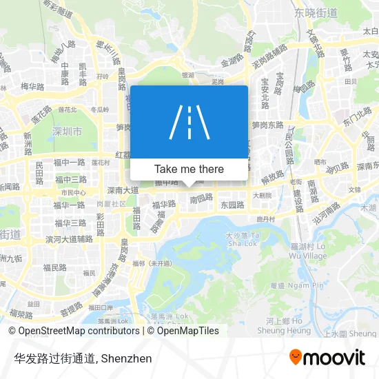 华发路过街通道 map