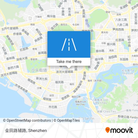 金田路辅路 map