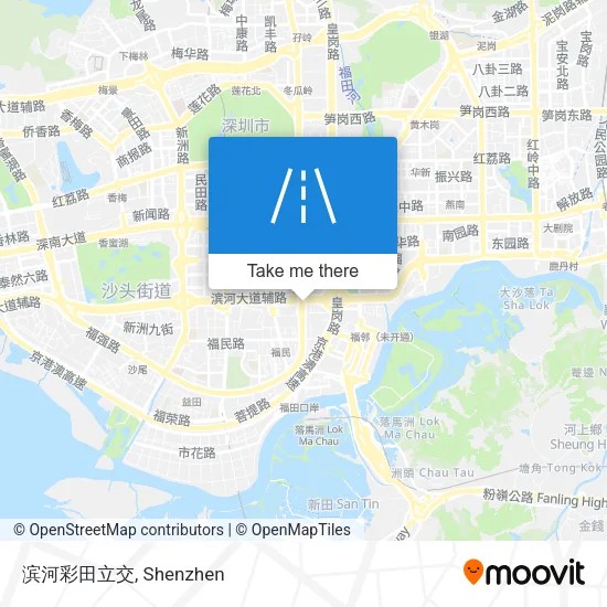 滨河彩田立交 map