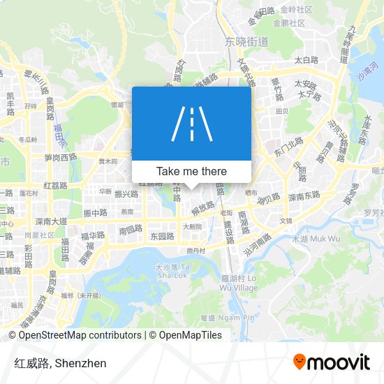 红威路 map