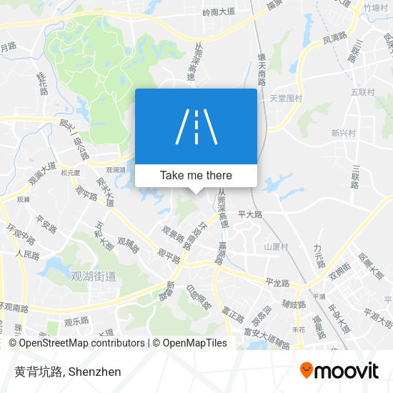 黄背坑路 map