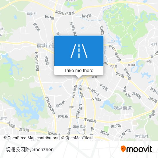 观澜公园路 map