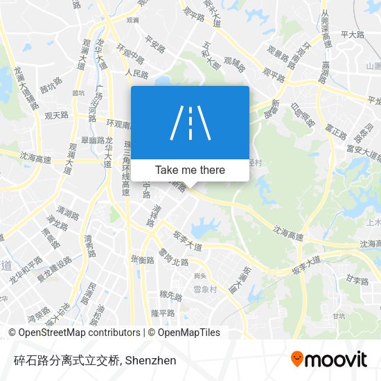 碎石路分离式立交桥 map