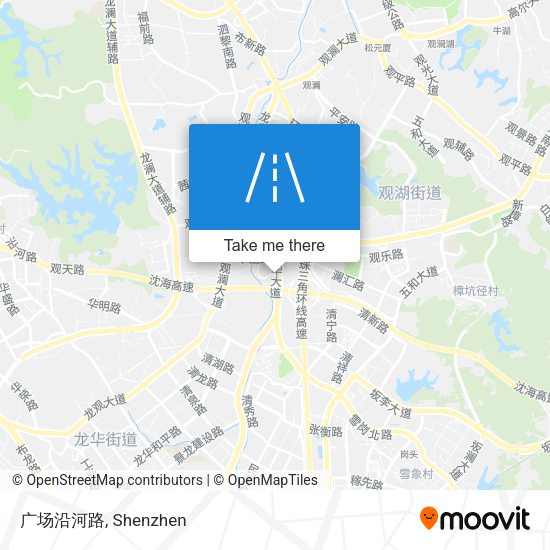 广场沿河路 map