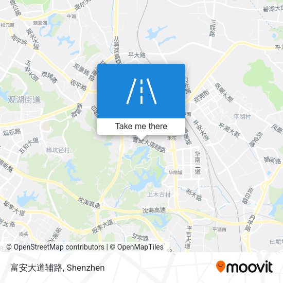 富安大道辅路 map