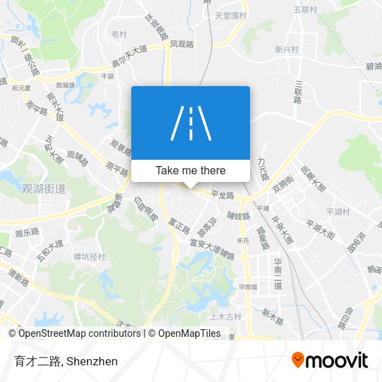育才二路 map