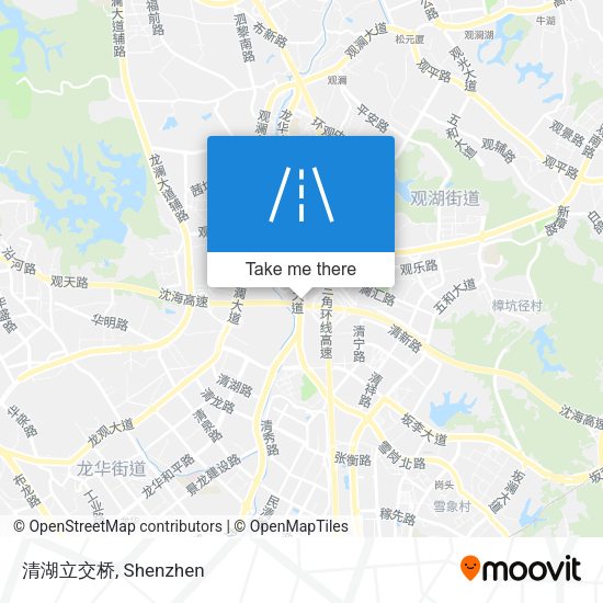 清湖立交桥 map
