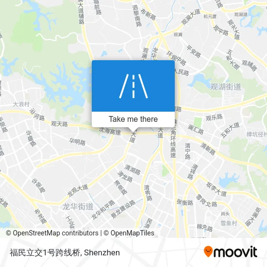 福民立交1号跨线桥 map