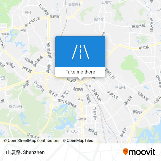 山厦路 map