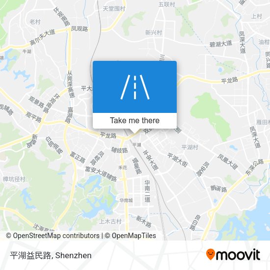 平湖益民路 map