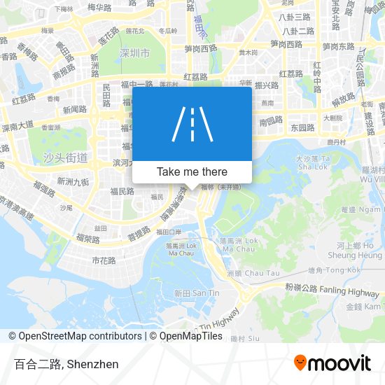 百合二路 map