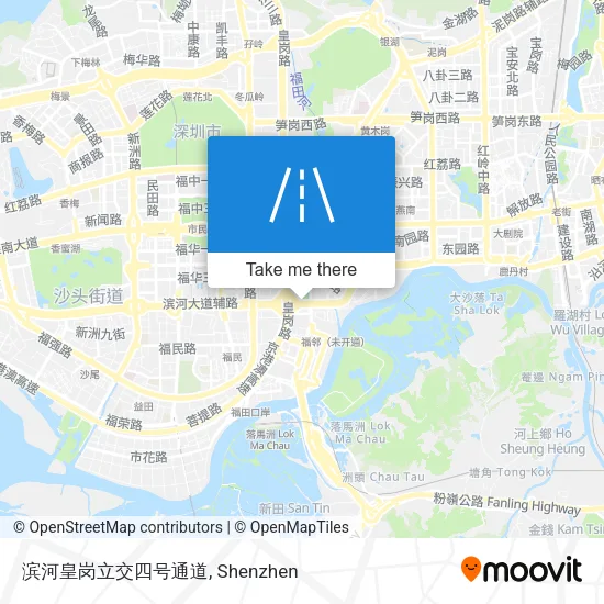 滨河皇岗立交四号通道 map