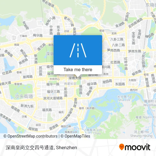 深南皇岗立交四号通道 map