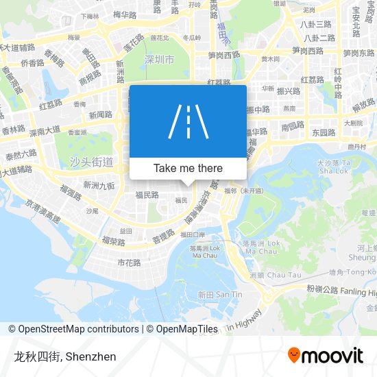 龙秋四街 map