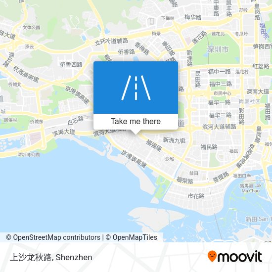 上沙龙秋路 map